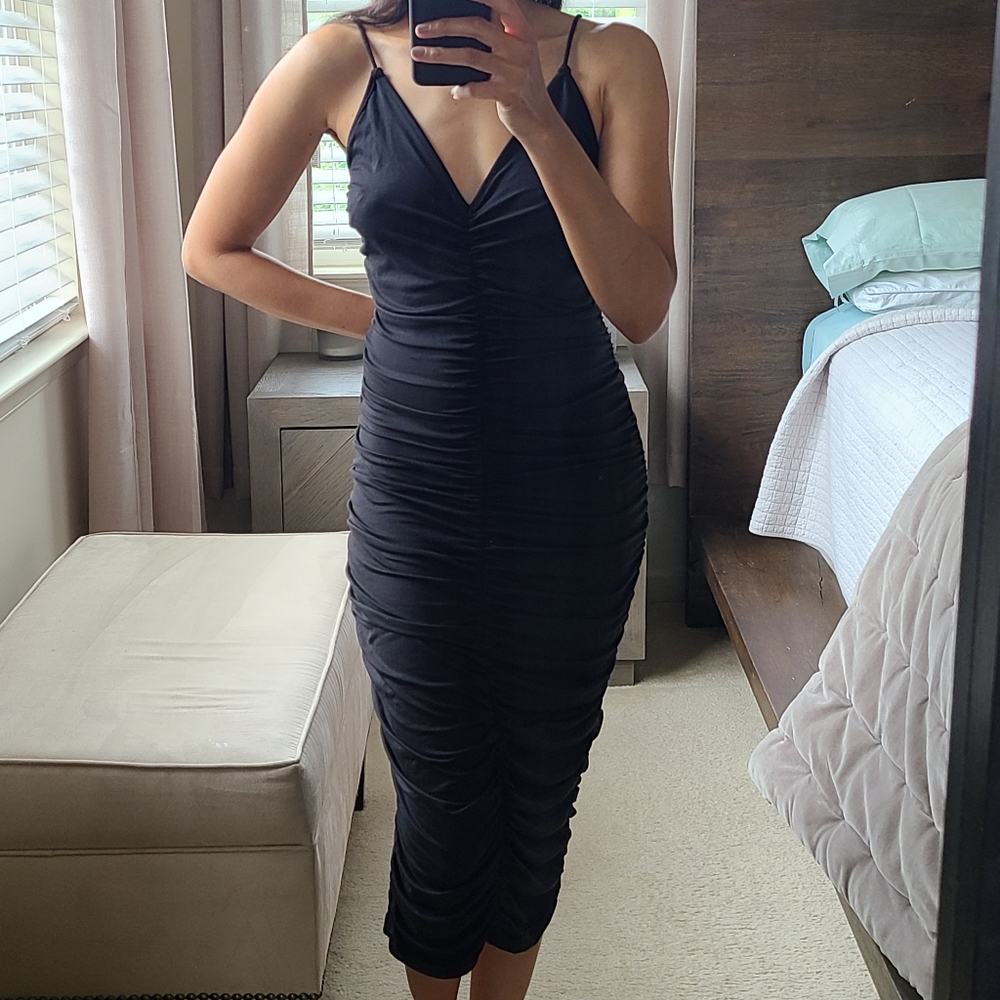 Shein Ruched Dress - Picture 4 of 5
